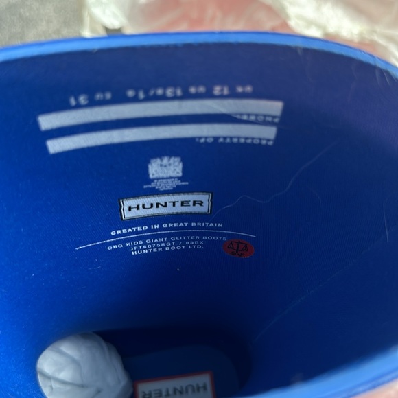 Hunter Girls original glitter rain boots - Picture 3 of 3